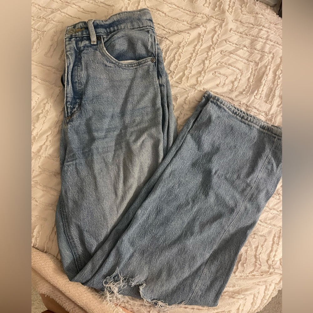 The 90’s High Waist Straight Jeans (the Loft)